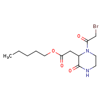 pentyl 2-[1-(2-bromoacetyl)-3-oxopiperazin-2-yl]acetate