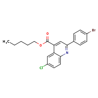 pentyl 2-(4-bromophenyl)-6-chloroquinoline-4-carboxylate