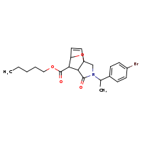 pentyl 3-[1-(4-bromophenyl)ethyl]-4-oxo-10-oxa-3-azatricyclo[5.2.1.0¹,?]dec-8-ene-6-carboxylate