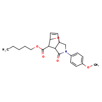 pentyl 3-(4-methoxyphenyl)-4-oxo-10-oxa-3-azatricyclo[5.2.1.0¹,?]dec-8-ene-6-carboxylate