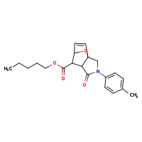 pentyl 3-(4-methylphenyl)-4-oxo-10-oxa-3-azatricyclo[5.2.1.0¹,?]dec-8-ene-6-carboxylate