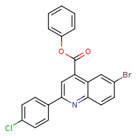 phenyl 6-bromo-2-(4-chlorophenyl)quinoline-4-carboxylate