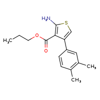 propyl 2-amino-4-(3,4-dimethylphenyl)thiophene-3-carboxylate