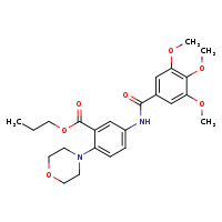 propyl 2-(morpholin-4-yl)-5-(3,4,5-trimethoxybenzamido)benzoate