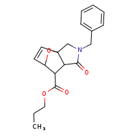 propyl 3-benzyl-4-oxo-10-oxa-3-azatricyclo[5.2.1.0¹,?]dec-8-ene-6-carboxylate