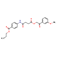 propyl 4-{4-[2-(3-methoxyphenyl)-2-oxoethoxy]-4-oxobutanamido}benzoate