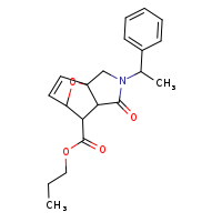 propyl 4-oxo-3-(1-phenylethyl)-10-oxa-3-azatricyclo[5.2.1.0¹,?]dec-8-ene-6-carboxylate