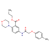 propyl 5-[2-(4-methylphenoxy)acetamido]-2-(morpholin-4-yl)benzoate