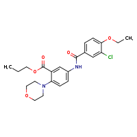 propyl 5-(3-chloro-4-ethoxybenzamido)-2-(morpholin-4-yl)benzoate