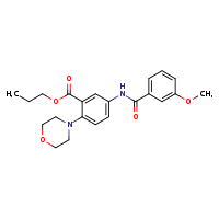 propyl 5-(3-methoxybenzamido)-2-(morpholin-4-yl)benzoate