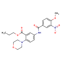 propyl 5-(4-methoxy-3-nitrobenzamido)-2-(morpholin-4-yl)benzoate