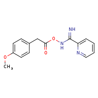pyridin-2-ylmethanimidamido 2-(4-methoxyphenyl)acetate