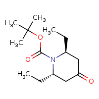 tert-butyl (2S,6S)-2,6-diethyl-4-oxopiperidine-1-carboxylate