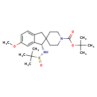 tert-butyl (3S)-5-methoxy-3-{[(R)-2-methylpropane-2-sulfinyl]amino}-1,3-dihydrospiro[indene-2,4'-piperidine]-1'-carboxylate