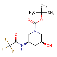 tert-butyl (3S,5R)-3-hydroxy-5-(2,2,2-trifluoroacetamido)piperidine-1-carboxylate