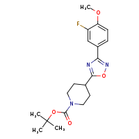 tert-butyl 4-[3-(3-fluoro-4-methoxyphenyl)-1,2,4-oxadiazol-5-yl]piperidine-1-carboxylate