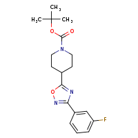 tert-butyl 4-[3-(3-fluorophenyl)-1,2,4-oxadiazol-5-yl]piperidine-1-carboxylate