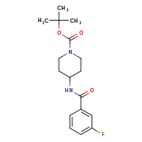 tert-butyl 4-(3-fluorobenzamido)piperidine-1-carboxylate