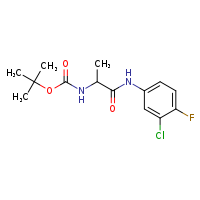 tert-butyl N-{1-[(3-chloro-4-fluorophenyl)carbamoyl]ethyl}carbamate