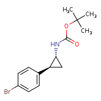 tert-butyl N-[(1R,2S)-2-(4-bromophenyl)cyclopropyl]carbamate