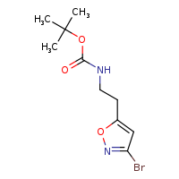 tert-butyl N-[2-(3-bromo-1,2-oxazol-5-yl)ethyl]carbamate