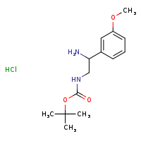tert-butyl N-[2-amino-2-(3-methoxyphenyl)ethyl]carbamate hydrochloride