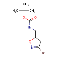 tert-butyl N-[(3-bromo-4,5-dihydro-1,2-oxazol-5-yl)methyl]carbamate