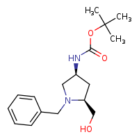 tert-butyl N-[(3S,5S)-1-benzyl-5-(hydroxymethyl)pyrrolidin-3-yl]carbamate