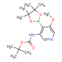 tert-butyl N-[5-methoxy-4-(4,4,5,5-tetramethyl-1,3,2-dioxaborolan-2-yl)pyridin-3-yl]carbamate