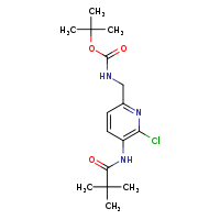 tert-butyl N-{[6-chloro-5-(2,2-dimethylpropanamido)pyridin-2-yl]methyl}carbamate
