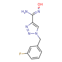 (Z)-1-[(3-fluorophenyl)methyl]-N'-hydroxy-1,2,3-triazole-4-carboximidamide