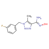(Z)-1-[(3-fluorophenyl)methyl]-N'-hydroxy-5-methyl-1,2,3-triazole-4-carboximidamide