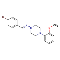 (Z)-1-(4-bromophenyl)-N-[4-(2-methoxyphenyl)piperazin-1-yl]methanimine