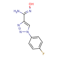 (Z)-1-(4-fluorophenyl)-N'-hydroxy-1,2,3-triazole-4-carboximidamide