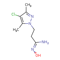 (Z)-3-(4-chloro-3,5-dimethylpyrazol-1-yl)-N'-hydroxypropanimidamide