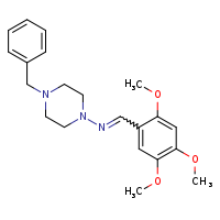 (Z)-N-(4-benzylpiperazin-1-yl)-1-(2,4,5-trimethoxyphenyl)methanimine