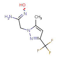 (Z)-N'-hydroxy-2-[5-methyl-3-(trifluoromethyl)pyrazol-1-yl]ethanimidamide