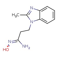 (Z)-N'-hydroxy-3-(2-methyl-1,3-benzodiazol-1-yl)propanimidamide