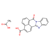 11-oxo-3,10-diazapentacyclo[10.7.1.0²,¹?.0?,?.0¹?,²?]icosa-1(19),2,4,6,8,12(20),13,15,17-nonaene-17-carboxylic acid; acetic acid