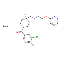 {[1-(3-chloro-4-fluorobenzoyl)-4-fluoropiperidin-4-yl]methyl}[2-(pyridin-2-yloxy)ethyl]amine hydrochloride