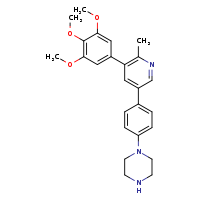 1-{4-[6-methyl-5-(3,4,5-trimethoxyphenyl)pyridin-3-yl]phenyl}piperazine