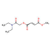 1-(diethylcarbamoyl)methyl 4-methyl (2E)-but-2-enedioate