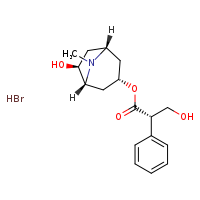 (1R,3S,5R,6S)-6-hydroxy-8-methyl-8-azabicyclo[3.2.1]octan-3-yl (2S)-3-hydroxy-2-phenylpropanoate hydrobromide
