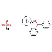 (1R,3S,5S)-3-(diphenylmethoxy)-8-methyl-8-azabicyclo[3.2.1]octane; methanesulfonic acid