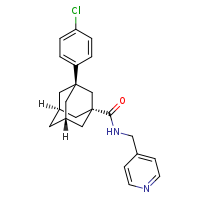 (1s,3r,5R,7S)-3-(4-chlorophenyl)-N-(pyridin-4-ylmethyl)adamantane-1-carboxamide