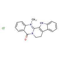 21-methyl-14-oxo-3,13,21-triazapentacyclo[11.8.0.0²,¹?.0?,?.0¹?,²?]henicosa-1(21),2(10),4,6,8,15,17,19-octaen-21-ium chloride