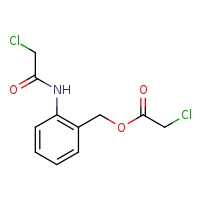 [2-(2-chloroacetamido)phenyl]methyl 2-chloroacetate