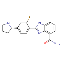 2-{2-fluoro-4-[(2S)-pyrrolidin-2-yl]phenyl}-1H-1,3-benzodiazole-4-carboxamide