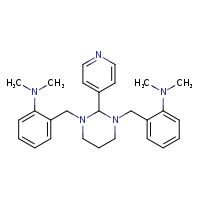 2-[(3-{[2-(dimethylamino)phenyl]methyl}-2-(pyridin-4-yl)-1,3-diazinan-1-yl)methyl]-N,N-dimethylaniline