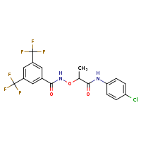 2-({[3,5-bis(trifluoromethyl)phenyl]formamido}oxy)-N-(4-chlorophenyl)propanamide